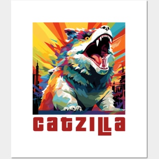 Catzilla Posters and Art